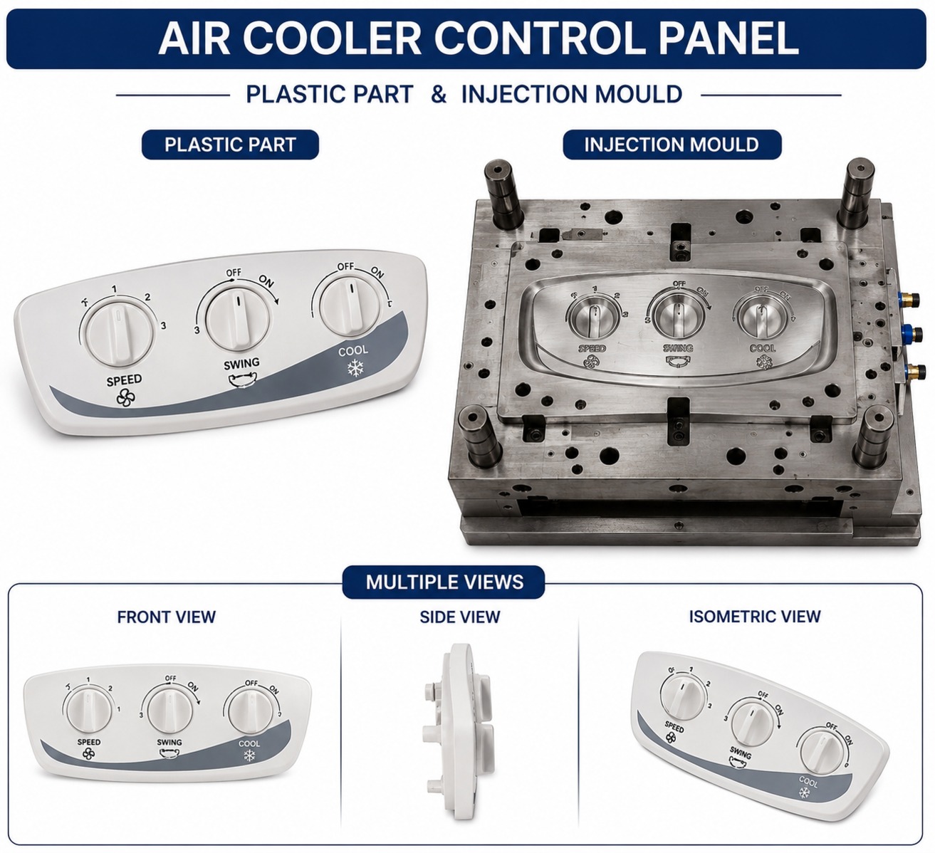 Air Cooler Plastic Control Panel